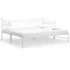 Image de Cadre De Canapé-lit Extensible Sans Matelas Blanc 90x200 Cm Vidaxl
