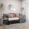 Image de Cadre De Canapé-lit Extensible Sans Matelas Noir Métal 90x200cm Vidaxl
