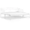 Image de Cadre De Canapé-lit Extensible Sans Matelas Blanc 90x200 Cm Vidaxl