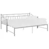 Image de Cadre De Canapé-lit Extensible Sans Matelas Gris Métal 90x200cm Vidaxl