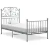 Image de Cadre De Lit Sans Matelas Gris Métal 90x200 Cm Vidaxl