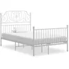 Image de vidaXL Cadre de lit sans matelas blanc métal 120x200 cm 324848