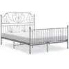 Image de Cadre De Lit Sans Matelas Gris Métal 160x200 Cm Vidaxl