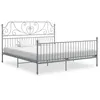 Image de vidaXL Cadre de lit sans matelas gris métal 180x200 cm 324858