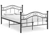 Image de Cadre De Lit Sans Matelas Noir Métal 120x200 Cm Vidaxl