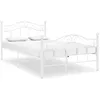 Image de vidaXL Cadre de lit sans matelas blanc métal 120x200 cm 324995