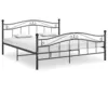 Image de Cadre De Lit Sans Matelas Noir Métal 160x200 Cm Vidaxl