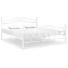 Image de vidaXL Cadre de lit Blanc Métal 200x200 cm 325007