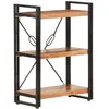 Image de Bibliothèque À 3 Niveaux 60x30x80 Cm Bois D'acacia Massif Vidaxl