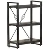 Image de Bibliothèque À 3 Niveaux 60x30x80 Cm Bois De Manguier Massif Vidaxl