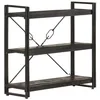 Image de Bibliothèque À 3 Niveaux 90x30x80 Cm Bois De Manguier Massif Vidaxl