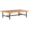 Image de Table Basse 142x90x42 Cm Bois D'acacia Massif Vidaxl