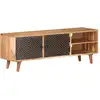 Image de Meuble Tv 115x30x39 Cm Bois D'acacia Massif Vidaxl