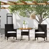 Image de vidaXL Mobilier à Dîner de Jardin 3 pcs Mobilier de Salle à Manger de Terrasse Table et Chaises de Repas Salon de Jardin 3058482