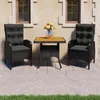Image de vidaXL Acacia Ensemble à Dîner de Jardin 3 pcs Mobilier de Salle à Manger dExtérieur Meubles de Patio Terrasse Porche 3058527