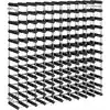 Image de Casier À Bouteilles Pour 120 Bouteilles Noir Bois De Pin Solide Vidaxl