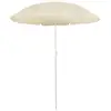 Image de Parasol De Jardin Avec Mât En Acier Sable 180 Cm Vidaxl