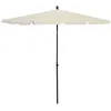 Image de Parasol De Jardin Avec Mât 210x140 Cm Sable Vidaxl