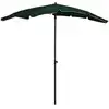 Image de Parasol De Jardin Avec Mât 200x130 Cm Vert Vidaxl