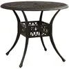 Image de Table De Jardin Bronze 90x90x74 Cm Aluminium Coulé Vidaxl