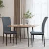 Image de Chaises À Manger Lot De 2 Gris Foncé Velours Vidaxl