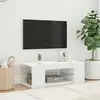 Image de Meuble Tv Avec Lumières Led Blanc 90x39x30 Cm Vidaxl