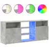 Image de Vidaxl meuble tv avec lumières led gris béton 120x30x50 cm