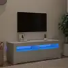 Image de Meuble Tv Avec Lumières Led Blanc 120x35x40 Cm Vidaxl