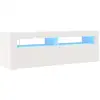 Image de Vidaxl meuble tv avec lumières led blanc 120x35x40 cm