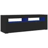 Image de Vidaxl meuble tv avec lumières led noir 120x35x40 cm