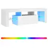 Image de Vidaxl meuble tv avec lumières led blanc 120x35x40 cm