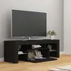 Image de Meuble Tv Avec Lumières Led Noir 120x35x40 Cm Vidaxl