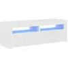 Image de Vidaxl meuble tv avec lumières led blanc 120x35x40 cm