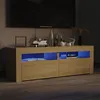 Image de vidaXL Meuble TV avec Lumières LED Armoire de Télévision Meuble Télé de Salon Armoire Basse Salle de Séjour Intérieur 804358