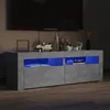 Image de vidaXL Meuble TV avec Lumières LED Armoire de Télévision Meuble Télé de Salon Armoire Basse Salle de Séjour Intérieur 804359