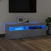Image de Meuble Tv Avec Lumières Led Gris Béton 120x35x40 Cm Vidaxl
