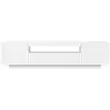 Image de Vidaxl meuble tv avec lumières led blanc 160x35x40 cm