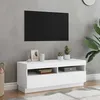Image de vidaXL Meuble TV avec Lumières LED Armoire de Télévision Meuble Télé de Salon Armoire Basse Salle de Séjour Intérieur 804454