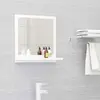 Image de Miroir De Salle De Bain Blanc 40x10,5x37 Cm Bois D’ingénierie Vidaxl