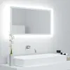 Image de Miroir À Led De Salle De Bain Blanc 80x8,5x37 Cm Acrylique Vidaxl