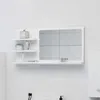 Image de Miroir De Salle De Bain Blanc 90x10,5x45 Cm Bois D’ingénierie Vidaxl
