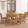 Image de vidaXL Ensemble de salle à manger de jardin 7 pièces 160 x 80 cm en bois de teck massif 3059938