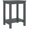 Image de Table De Chevet Gris Foncé 35x30x47 Cm Bois De Pin Massif Vidaxl