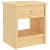 Image de Table De Chevet Naturel 35x30x40 Cm Bois De Pin Massif Vidaxl