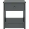 Image de Vidaxl table de chevet gris foncé 35x30x40 cm bois de pin massif 322226