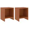 Image de Tables De Chevet 2pcs Marron Miel 35x30x40cm Bois De Pin Massif Vidaxl