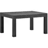 Image de Table De Jardin Anthracite 58x58x41 Cm Pp Rotin Vidaxl