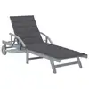 Image de Chaise Longue De Jardin Avec Coussin Bois D'acacia Solide Vidaxl