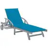 Image de Chaise Longue De Jardin Avec Coussin Bois D'acacia Solide Vidaxl