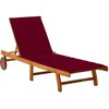 Image de Chaise Longue De Jardin Avec Coussin Bois D'acacia Solide Vidaxl